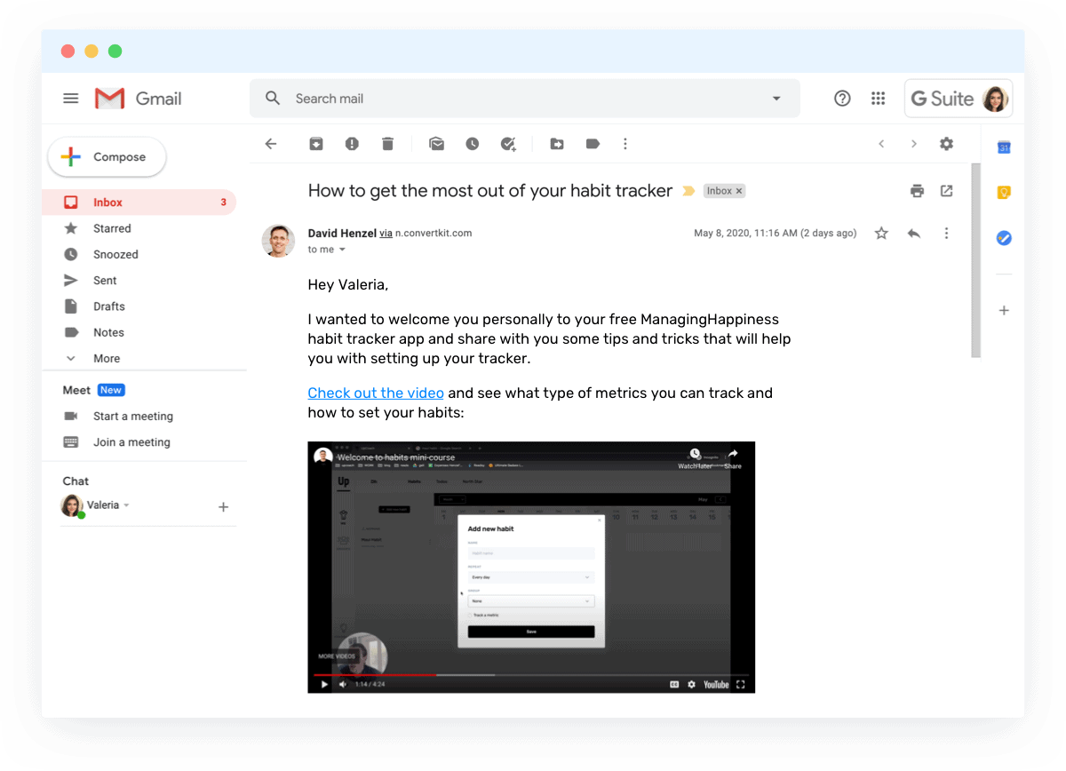 Managing Happiness mini course screenshot